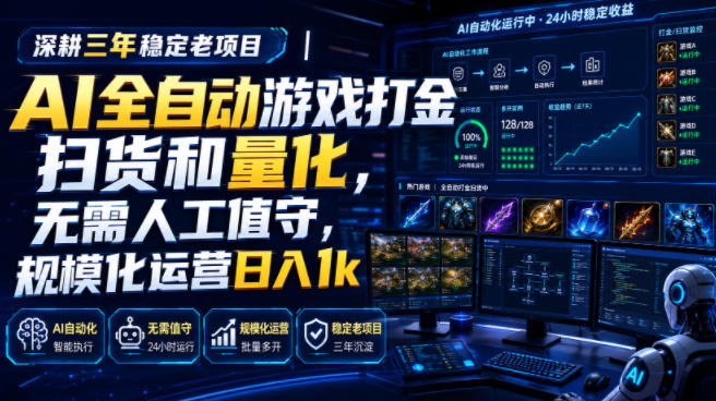 e985125c23ff92ebf0bafa7a222a60b9.jpeg 全自动游戏打金和皮肤扫货,规模化运营日入10张,深耕三年稳定老项目!