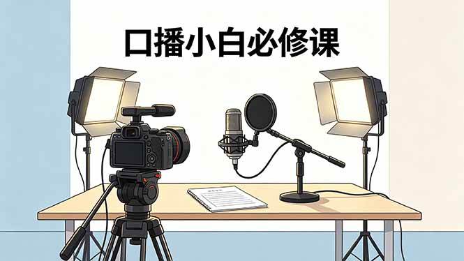 （18428期）口播小白必修课：录像收音灯光设备+脚本撰写，搭专业级录制场景祝你网--专注互联网创业.信息差副业研究拒绝割韭菜祝你网
