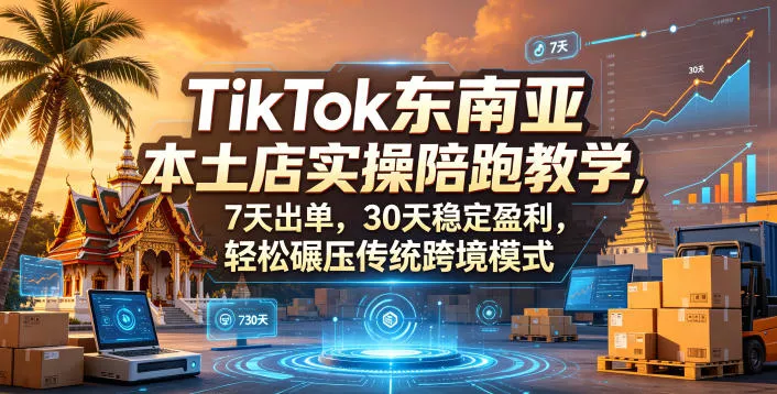 eccc5702eaeda811e3a460029efb2d13.webp TikTok东南亚本土店实操陪跑教学,7天出单,30天稳定盈利,轻松碾压传统跨境模式(更新0819)