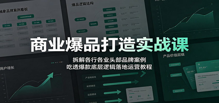 edce2ebf330871a1015c335ce12a776b.jpeg 商业爆品打造实战课:拆解各行各业头部品牌案例,吃透爆款底层逻辑落地运营教程