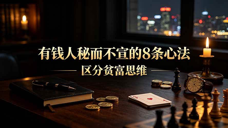 (19413期)付费文章:有钱人秘而不宣的8条心法|区分贫富思维祝你网--专注互联网创业.信息差副业研究拒绝割韭菜祝你网