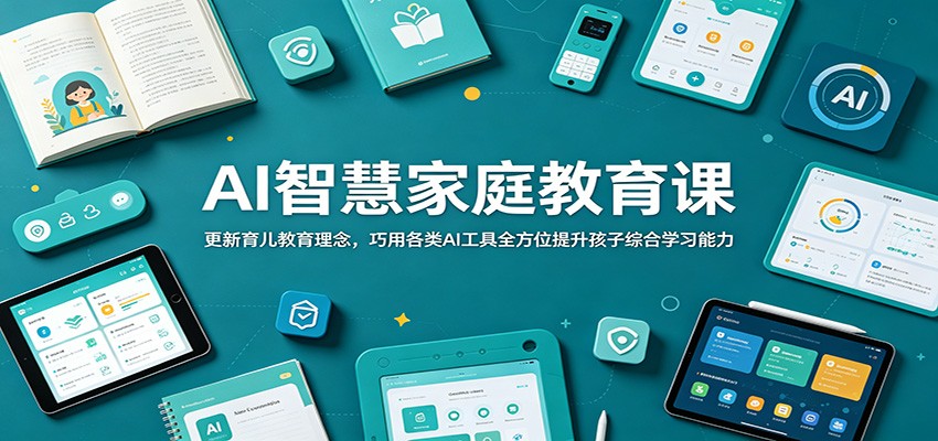eecc1c880f755b91a5b36ce9bc9f32dc.jpeg AI智慧家庭教育课:更新育儿教育理念,巧用各类AI工具全方位提升孩子综合学习能力