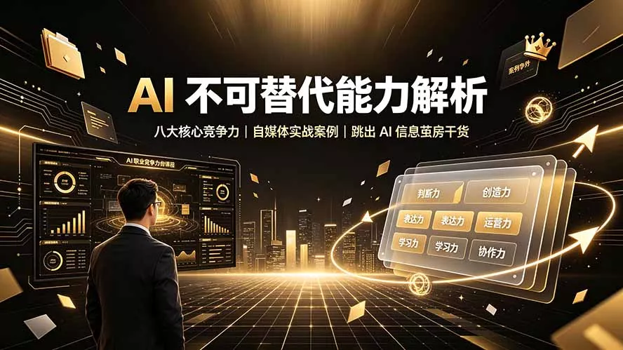 ef6494ec9f1a7c00f8fd9769095bedac.webp 付费文章:AI 不可替代能力解析▸八大核心竞争力|自媒体实战案例|跳出 AI 信息茧房干货