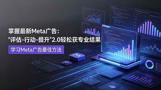 (18972期)掌握最新的Meta广告,通过“评估-行动-提升”2.0版本轻松获得专业级结果。学习目前学习Meta广告的最佳方法祝你网--专注互联网创业.信息差副业研究拒绝割韭菜祝你网