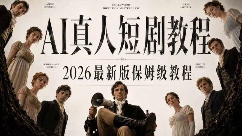 f2ca222ad59789edd8658fa93fef4863.webp AI真人短剧制作全流程,AI视频大佬专为零基础研制的AI短剧教程,保姆级教程,新手一学就会!