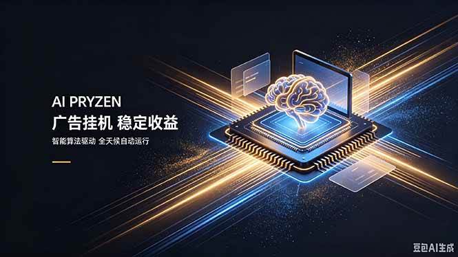 (19815期)AI Pryzen 广告挂机|24小时自动跑,日入300-500,新手零门槛祝你网--专注互联网创业.信息差副业研究拒绝割韭菜祝你网