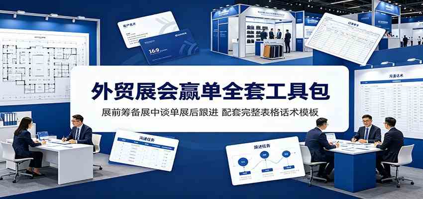 f751b0c978a5e45c5ebf4f43fd74e9b5.jpeg 外贸展会赢单全套工具包:展前筹备展中谈单展后跟进,配套完整表格话术模板