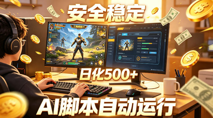 三角洲全自动挂G项目,AI脚本躺賺,日化500+,无需手动操作【揭秘】祝你网--专注互联网创业.信息差副业研究拒绝割韭菜祝你网