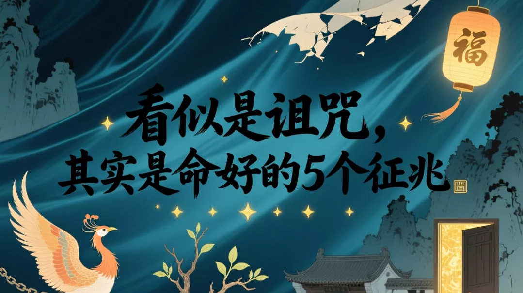 付费文章：看似是诅咒，其实是命好的5个征兆祝你网--专注互联网创业.信息差副业研究拒绝割韭菜祝你网