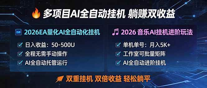 （18380期）多项目AI自动挂机玩法：双重挂机，双倍收益，轻松躺平祝你网--专注互联网创业.信息差副业研究拒绝割韭菜祝你网