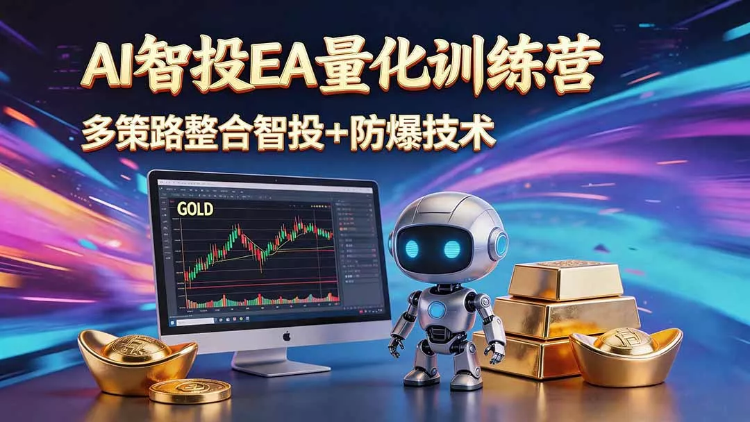 AI智投EA量化运营技术，自动化黄金操盘技术，小白也可以轻松上手日入1000+祝你网--专注互联网创业.信息差副业研究拒绝割韭菜祝你网