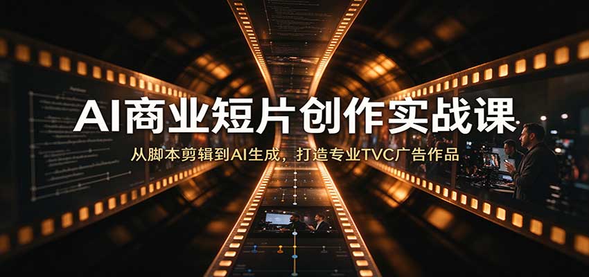 fc153560057ca08fbad6b53541caec1d.jpeg AI商业短片创作实战课:从脚本剪辑到AI生成,打造专业TVC广告作品
