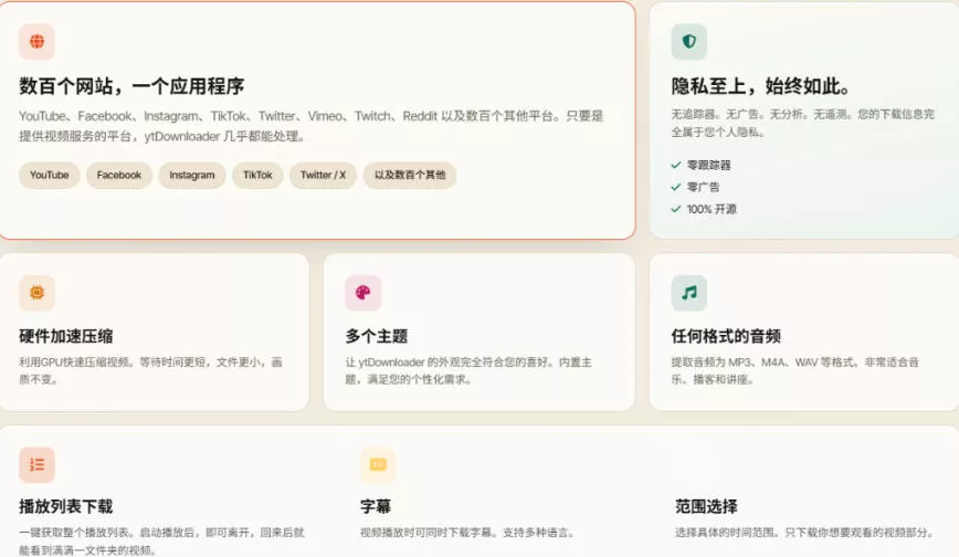 fc546020b29cf737e08313eb6a176874.webp YouTube、B站超100+平台视频免费下载,超级好用,多平台免费开源热门视频下载器ytDownloader