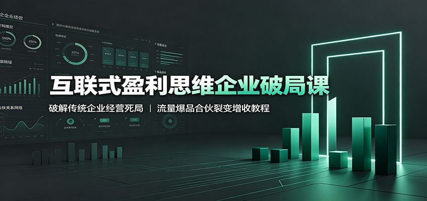 fc91cc53de576d221ba80c7b9683e2ac.jpeg 互联式盈利思维企业破局课:破解传统企业经营死局,流量爆品合伙裂变增收教程