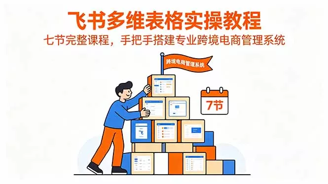 fedfc632c60d465f1c7d7aa3fda9c850.webp 飞书多维表格实操教程,七节完整课程,手把手搭建专业跨境电商管理系统