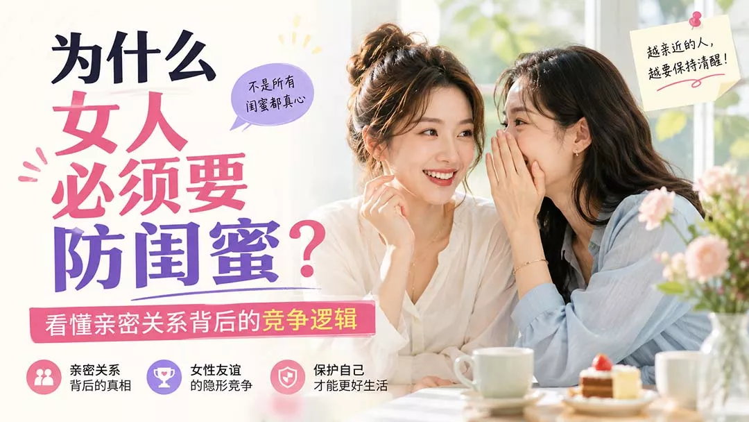 付费文章：为什么女人必须要防闺蜜？看懂亲密关系背后的竞争逻辑祝你网--专注互联网创业.信息差副业研究拒绝割韭菜祝你网